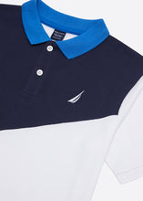 Load image into Gallery viewer, Nautica Bucky Polo Shirt - Blue - Detail