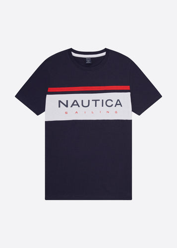Nautica Mathus T-Shirt - Dark Navy - Front