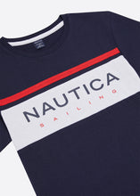 Load image into Gallery viewer, Nautica Mathus T-Shirt - Dark Navy - Detail