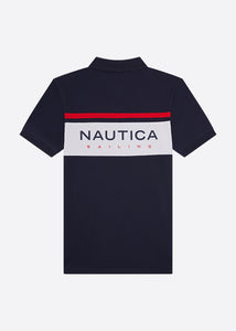 Nautica Max Polo Shirt - Dark Navy - Back