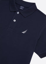 Load image into Gallery viewer, Nautica Max Polo Shirt - Dark Navy - Detail