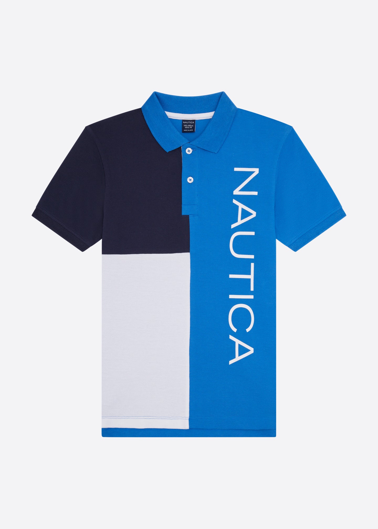 Nautica Fletcher Polo Shirt - Blue - Front