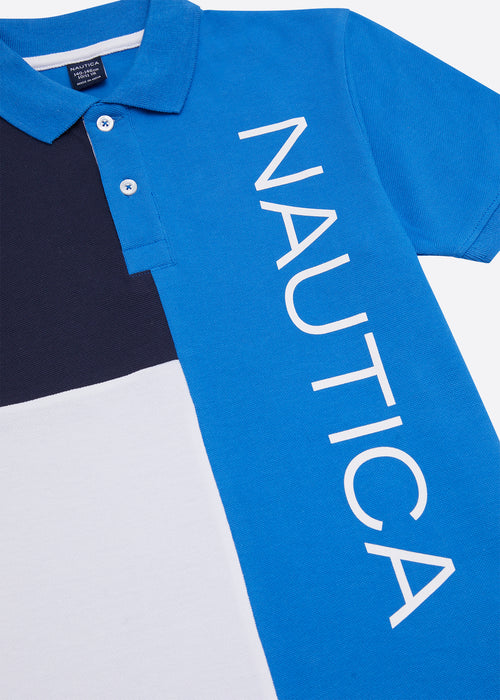 Nautica Fletcher Polo Shirt - Blue - Detail