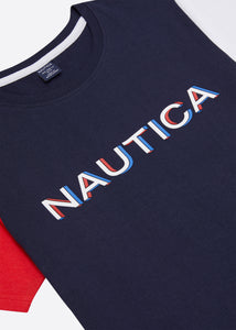 Nautica Haven T-Shirt - Dark Navy - Detail