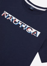 Load image into Gallery viewer, Nautica Ira T-Shirt - Dark Navy - Detail