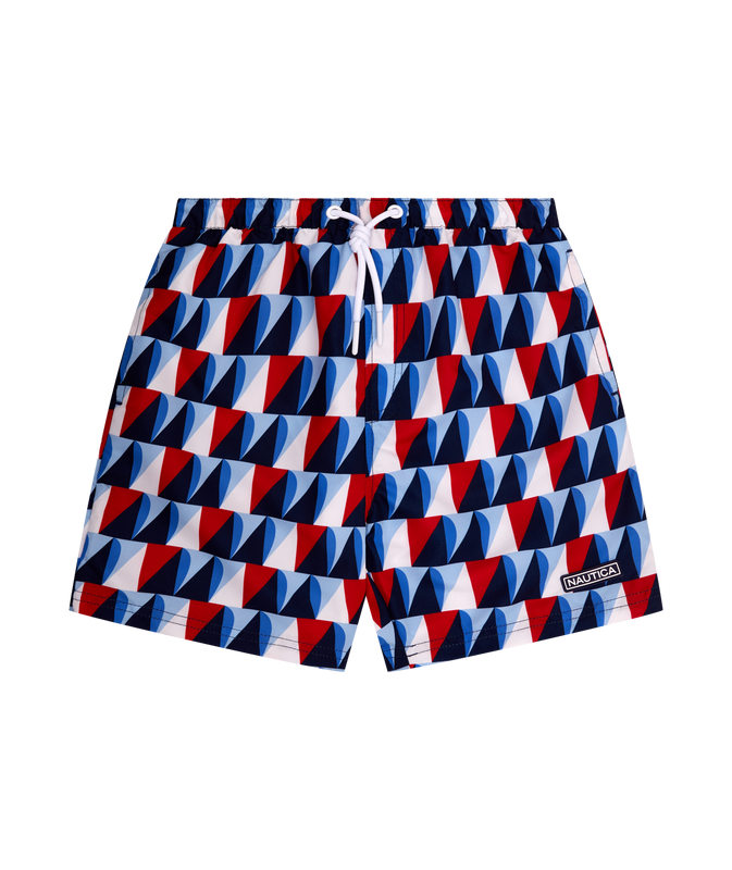 Nautica Dorian Swim Short - True Red - Front