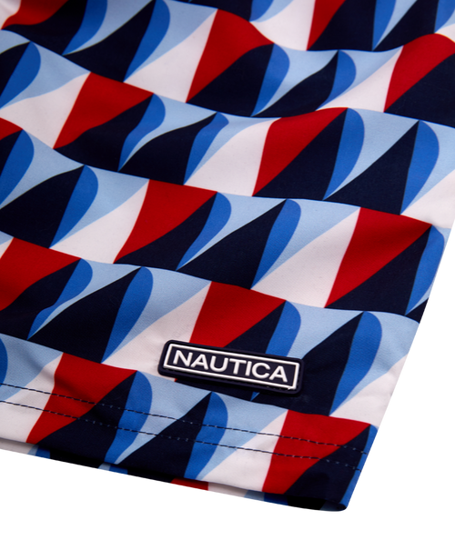 Nautica Dorian Swim Short - True Red - Detail