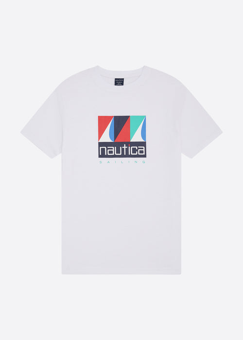 Nautica Brock T-Shirt - White - Front