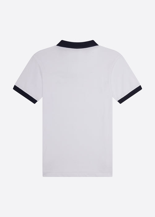 Nautica Toby Polo Shirt - White - Back
