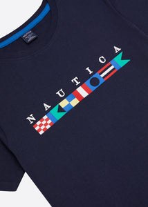 Nautica Fortnum T-Shirt - Dark Navy - Detail