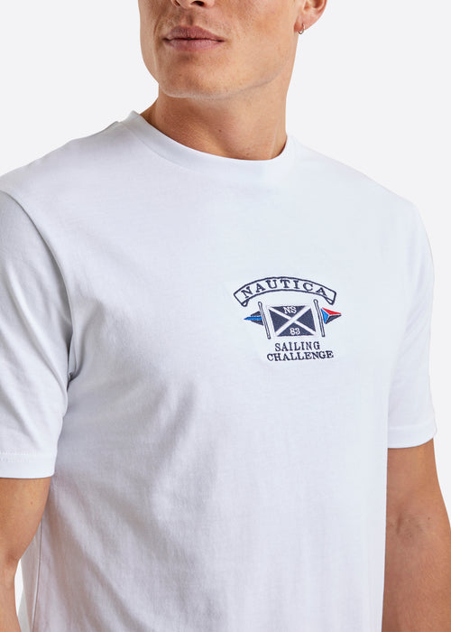 Nautica Charlton T-Shirt - White - Detail