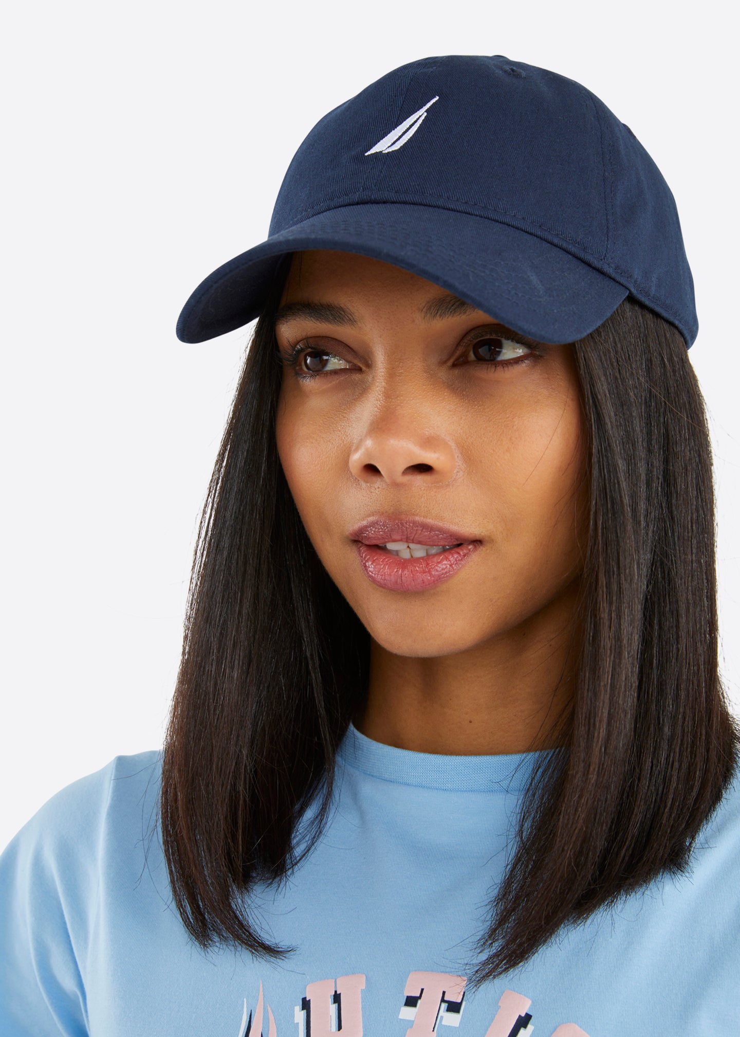 Nautica Ruck Strapback Cap - Dark Navy - Front
