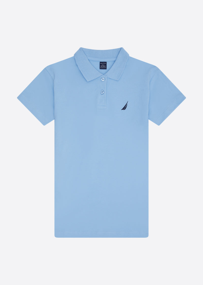 Millie Polo Shirt - Pale Blue