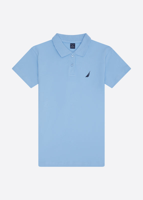 Millie Polo Shirt - Pale Blue