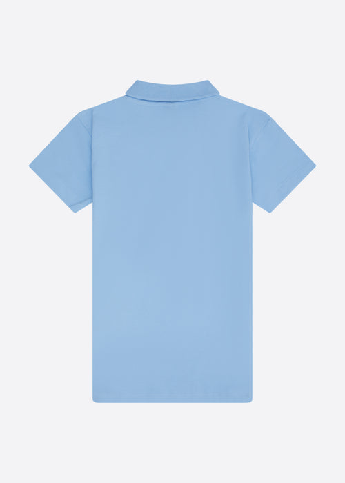 Millie Polo Shirt - Pale Blue