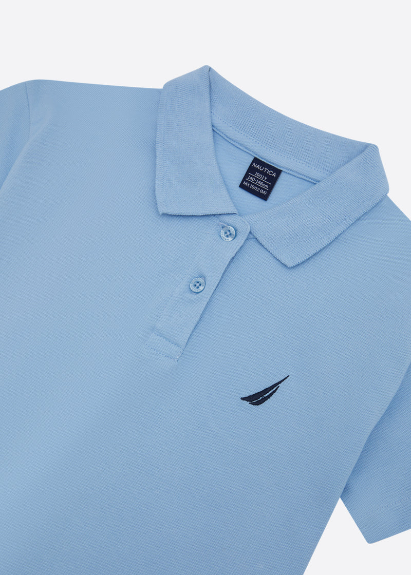 Millie Polo Shirt - Pale Blue