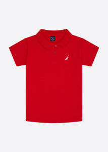 Millie Polo Shirt (Junior) - True Red