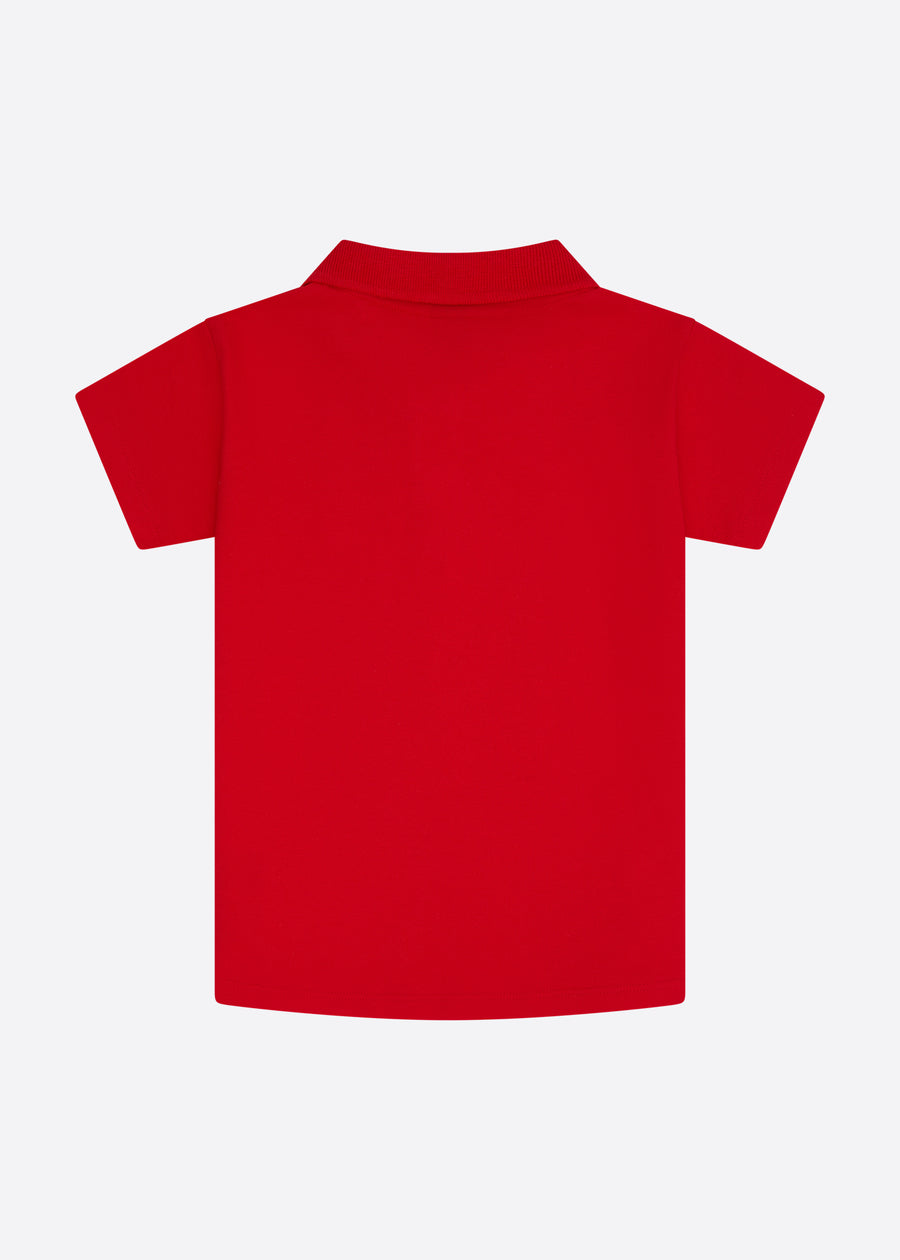 Millie Polo Shirt (Junior) - True Red