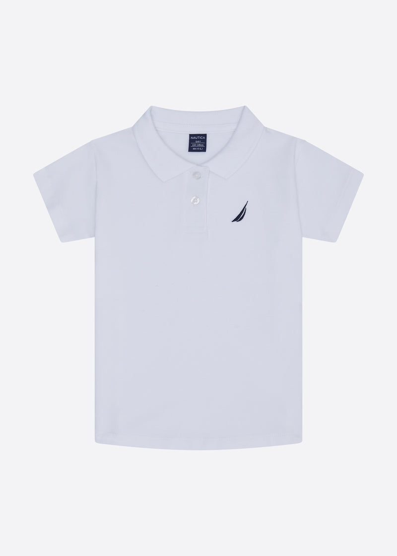 Millie Polo Shirt (Junior) - White