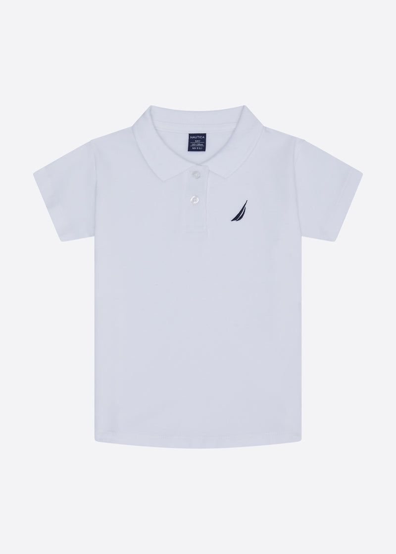Millie Polo Shirt (Junior) - White