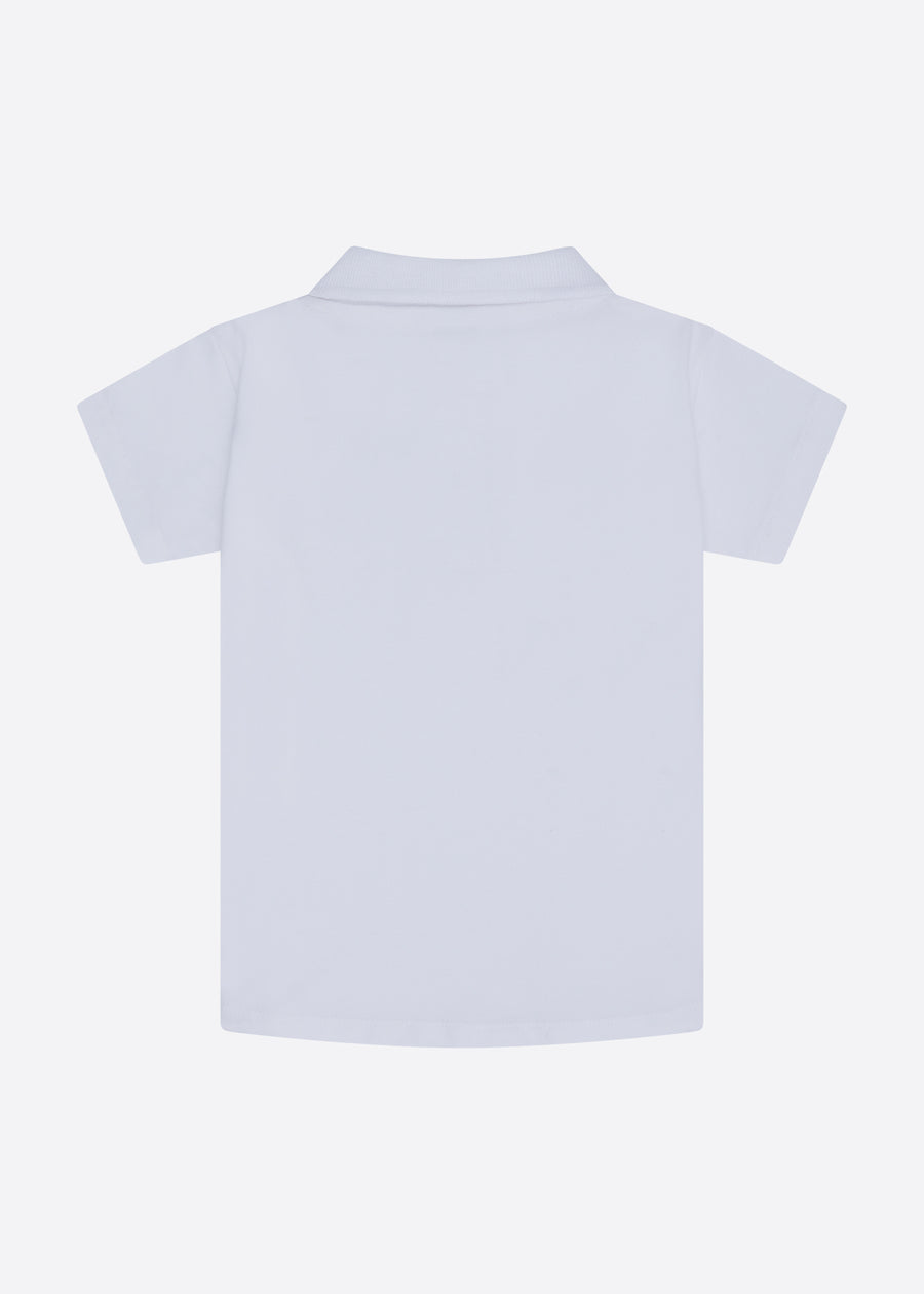 Millie Polo Shirt (Junior) - White