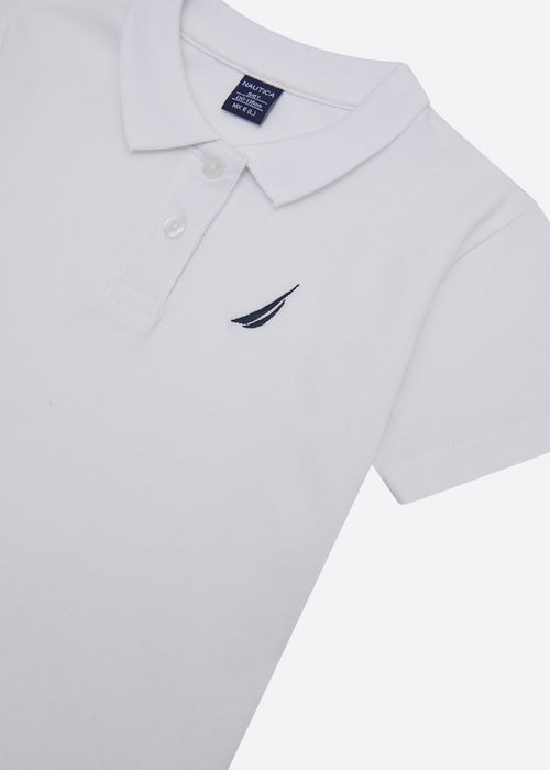 Millie Polo Shirt (Junior) - White
