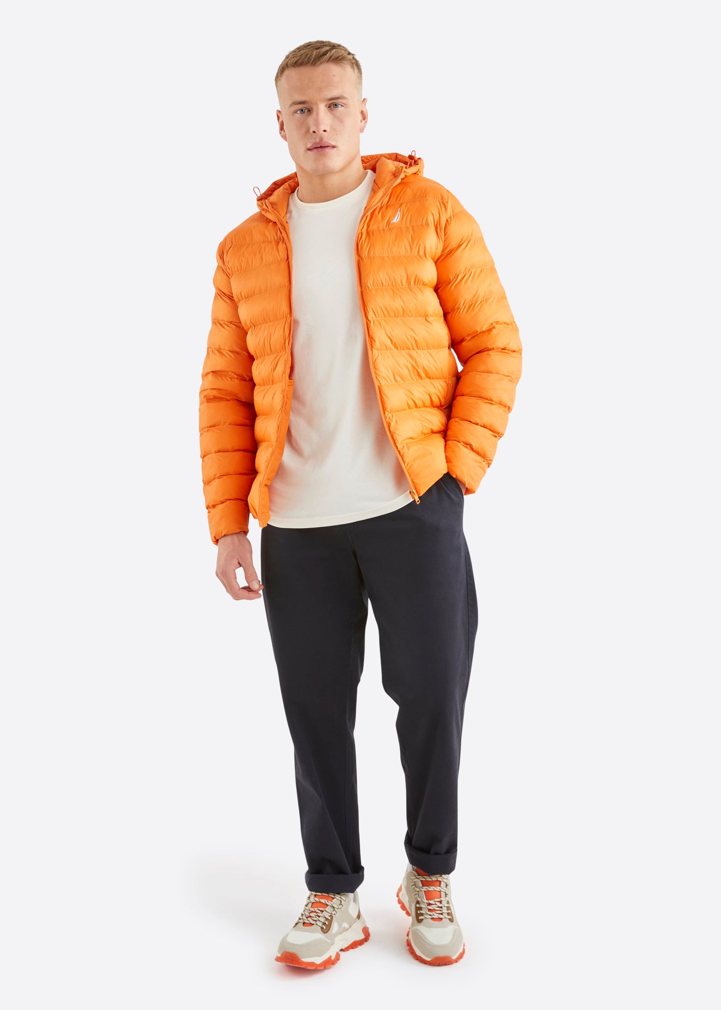 Zion Padded Jacket Orange Nautica