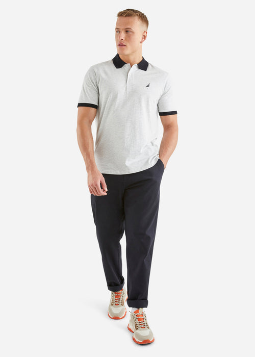Elgar Polo Shirt - Ecru Marl