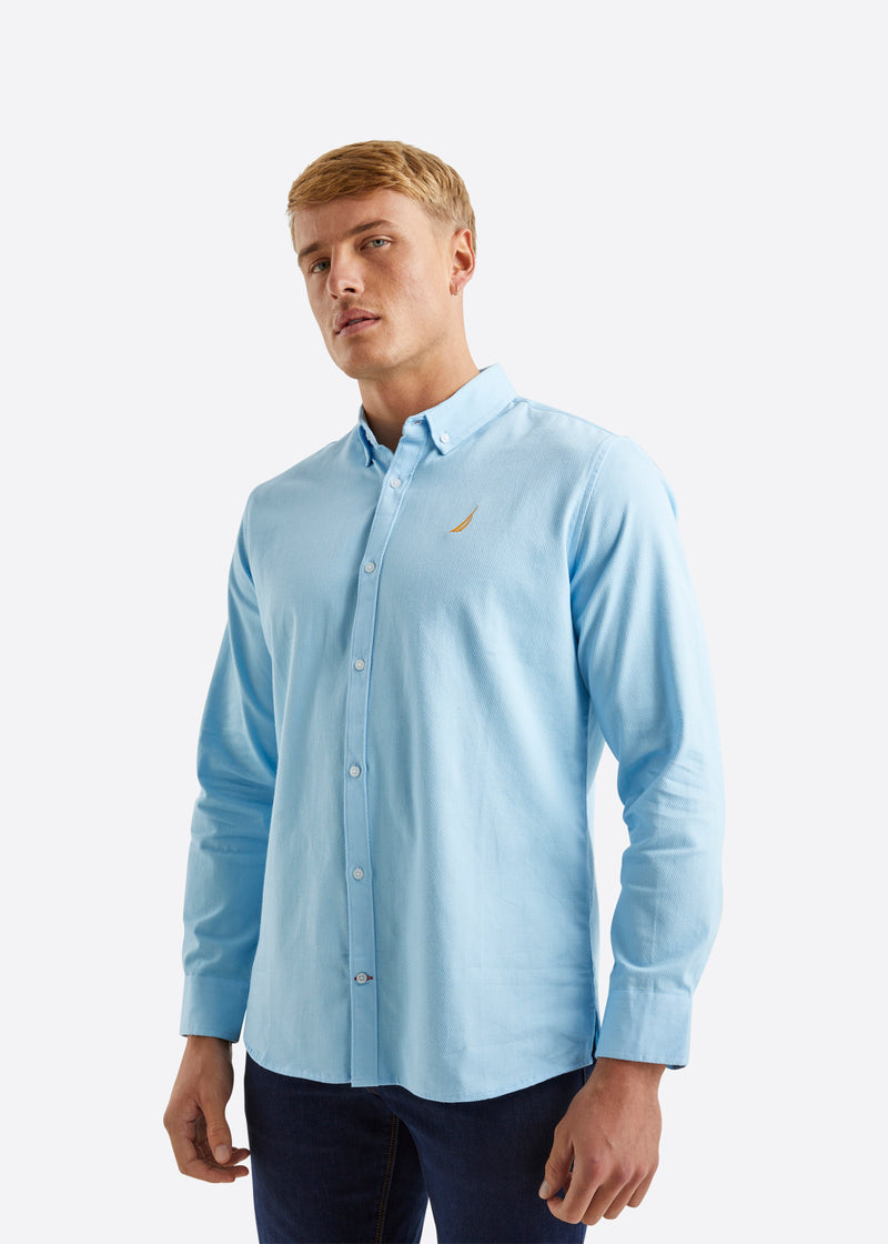 Nautica Tidwell LS Shirt - Sky Blue - Front