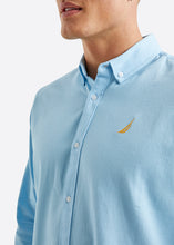 Load image into Gallery viewer, Nautica Tidwell LS Shirt - Sky Blue - Detail
