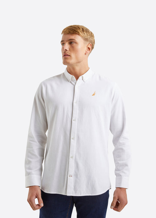 Nautica Tidwell LS Shirt - White - Front