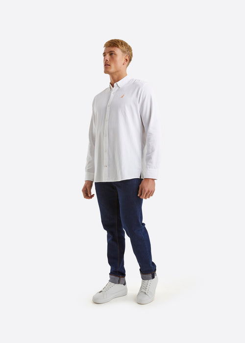 Nautica Tidwell LS Shirt - White - Full Body