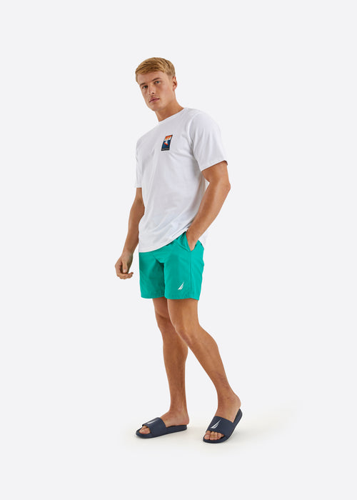 Nautica Xander 6" Swim Short - Green - Full Body