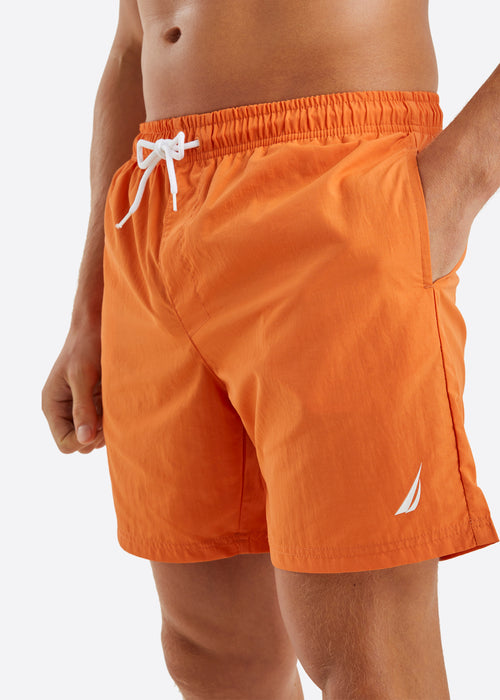 Nautica Xander 6" Swim Short - Orange - Front