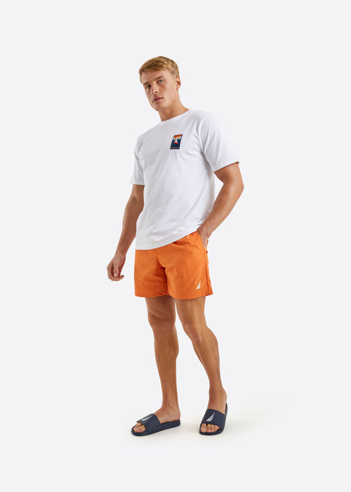 Nautica Xander 6" Swim Short - Orange - Full Body
