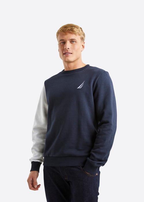 Nautica Austen Sweatshirt - Dark Navy - Front