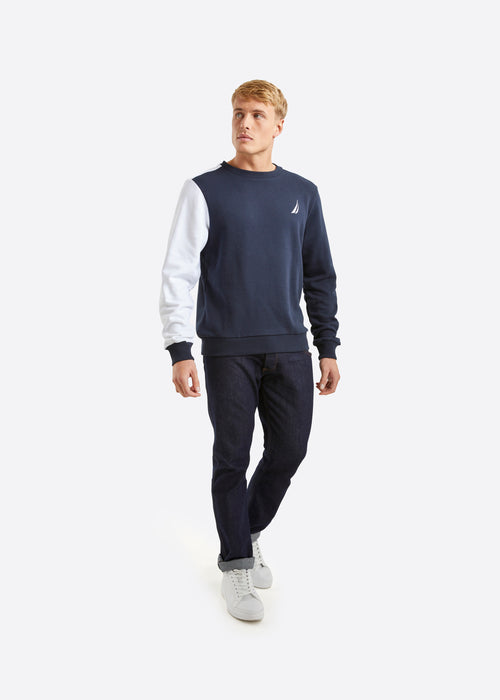 Nautica Austen Sweatshirt - Dark Navy - Full Body
