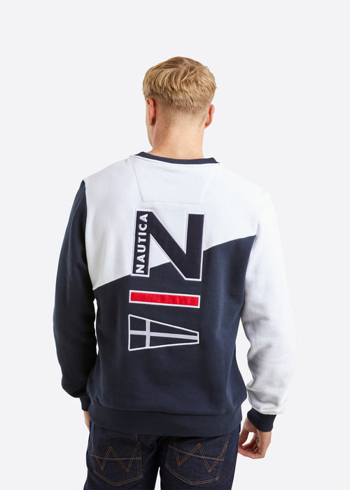 Nautica Austen Sweatshirt - Dark Navy - Back