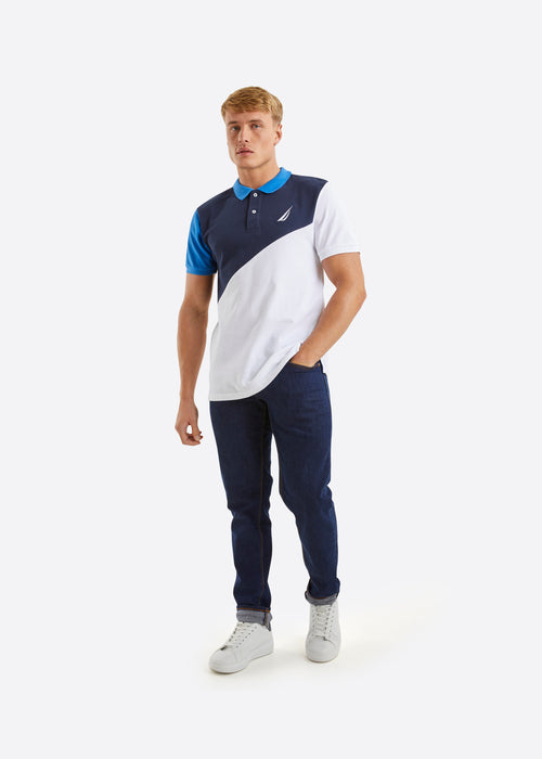 Nautica Buck Polo Shirt - Blue - Full Body