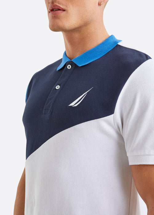 Nautica Buck Polo Shirt - Blue - Detail