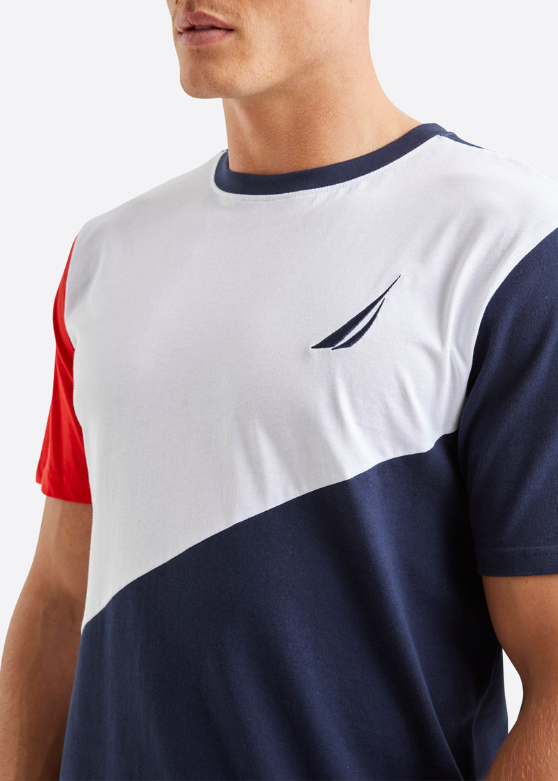 Nautica Falk T-Shirt - True Red - Detail