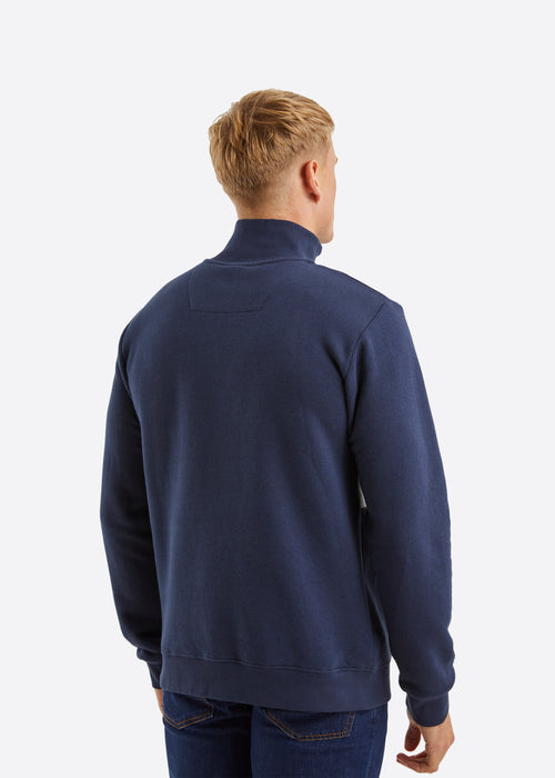 Nautica Colton 1/4 Zip Top - Dark Navy - Back