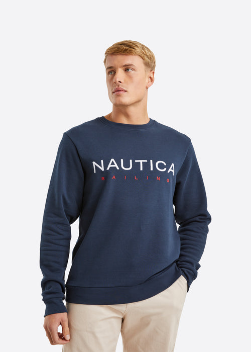Nautica Otto Sweatshirt - Dark Navy - Front