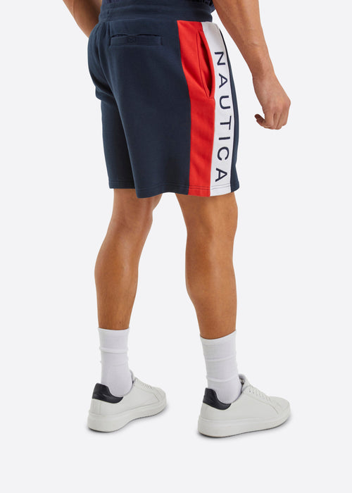 Nautica Kew 7.5" Fleece Short - Dark Navy - Back