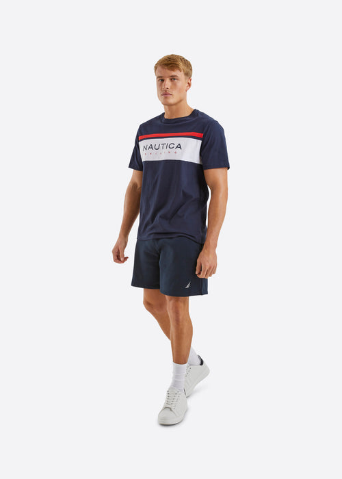 Nautica Kew 7.5" Fleece Short - Dark Navy - Full Body