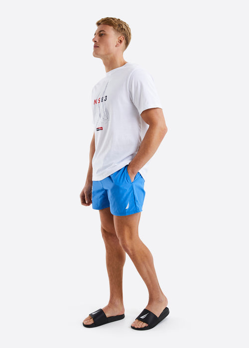 Nautica Knox 4" Swim Short - Blue - Full Body