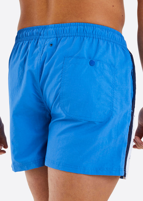 Nautica Knox 4" Swim Short - Blue - Back