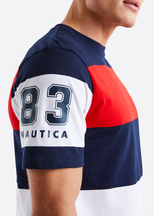 Nautica Chase T-Shirt - Dark Navy - Detail
