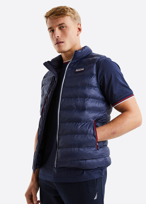 Nautica Holborn Gilet - Dark Navy - Front