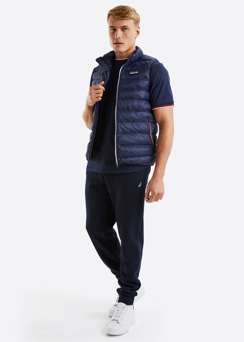 Nautica Holborn Gilet - Dark Navy - Full Body